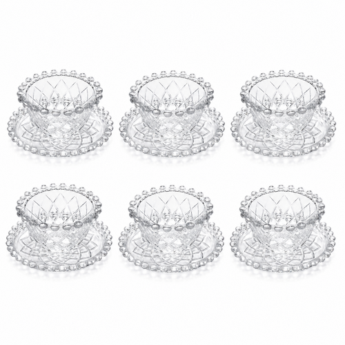 Pearl Set Cup Macedonia Rhombus, 65-36, 12 Pieces