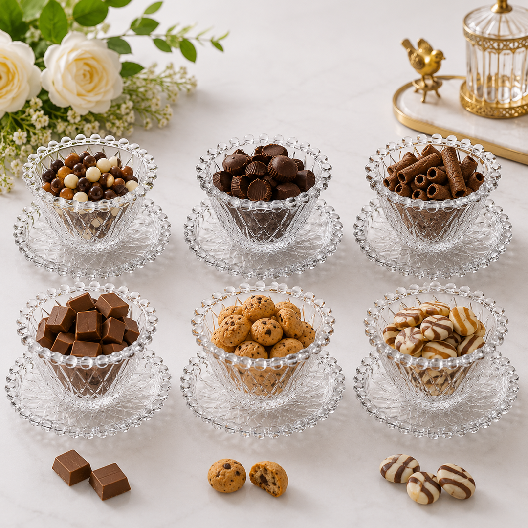 Pearl Set Cup Macedonia Rhombus, 65-36, 12 Pieces