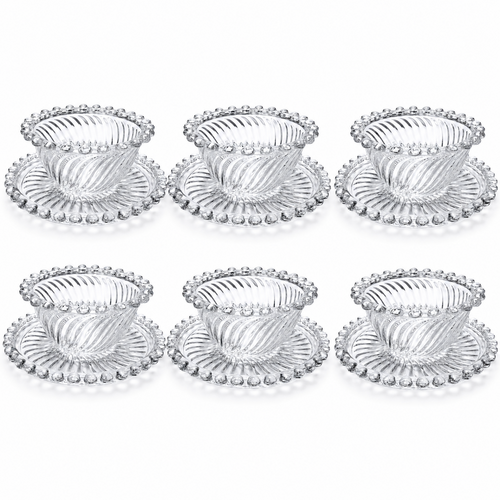 Pearl Set Cup Macedonia Wavy, 65-37, 12 Pieces