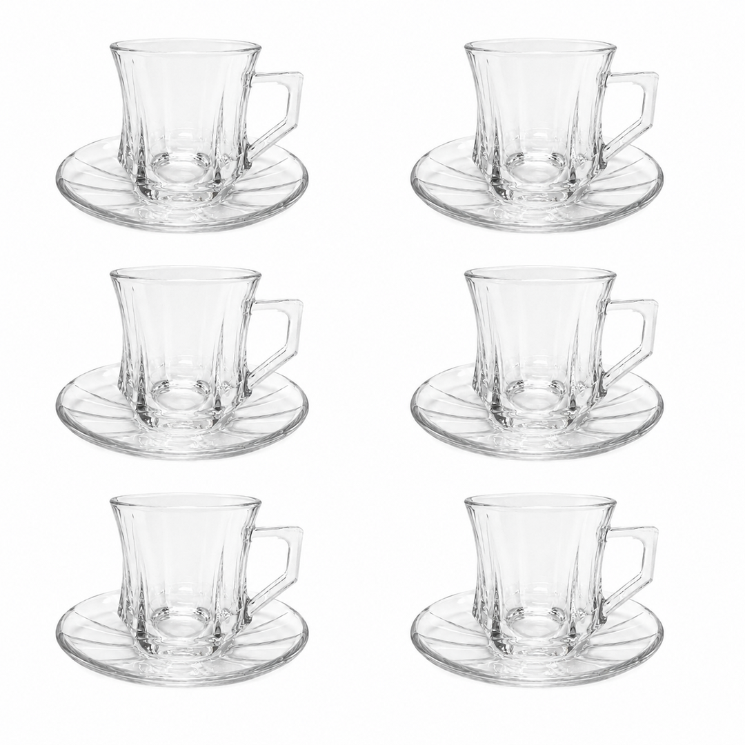 Simple Turkish Tea Cup, 65-35, 12 Pieces