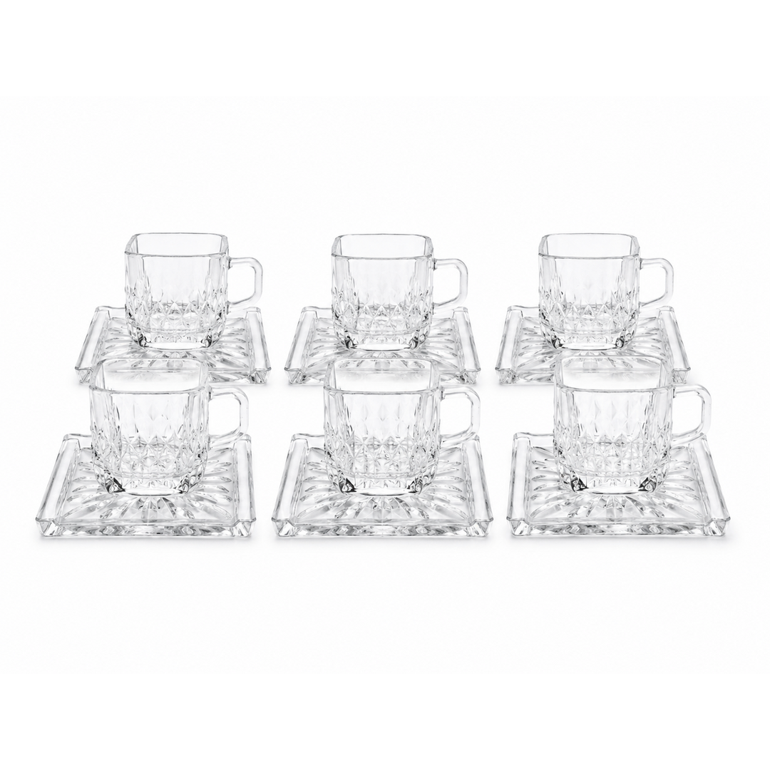 Square Rhombus Tea Cup, 65-43, 12 Pieces