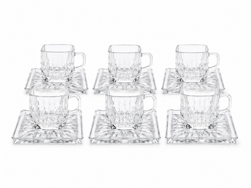 Square Rhombus Tea Cup, 65-43, 12 Pieces