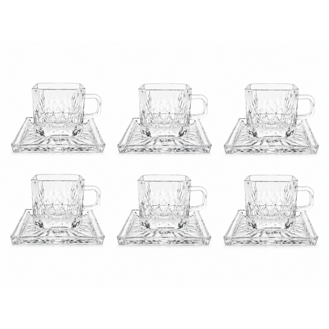 Square Rhombus Tea Cup, 65-43, 12 Pieces