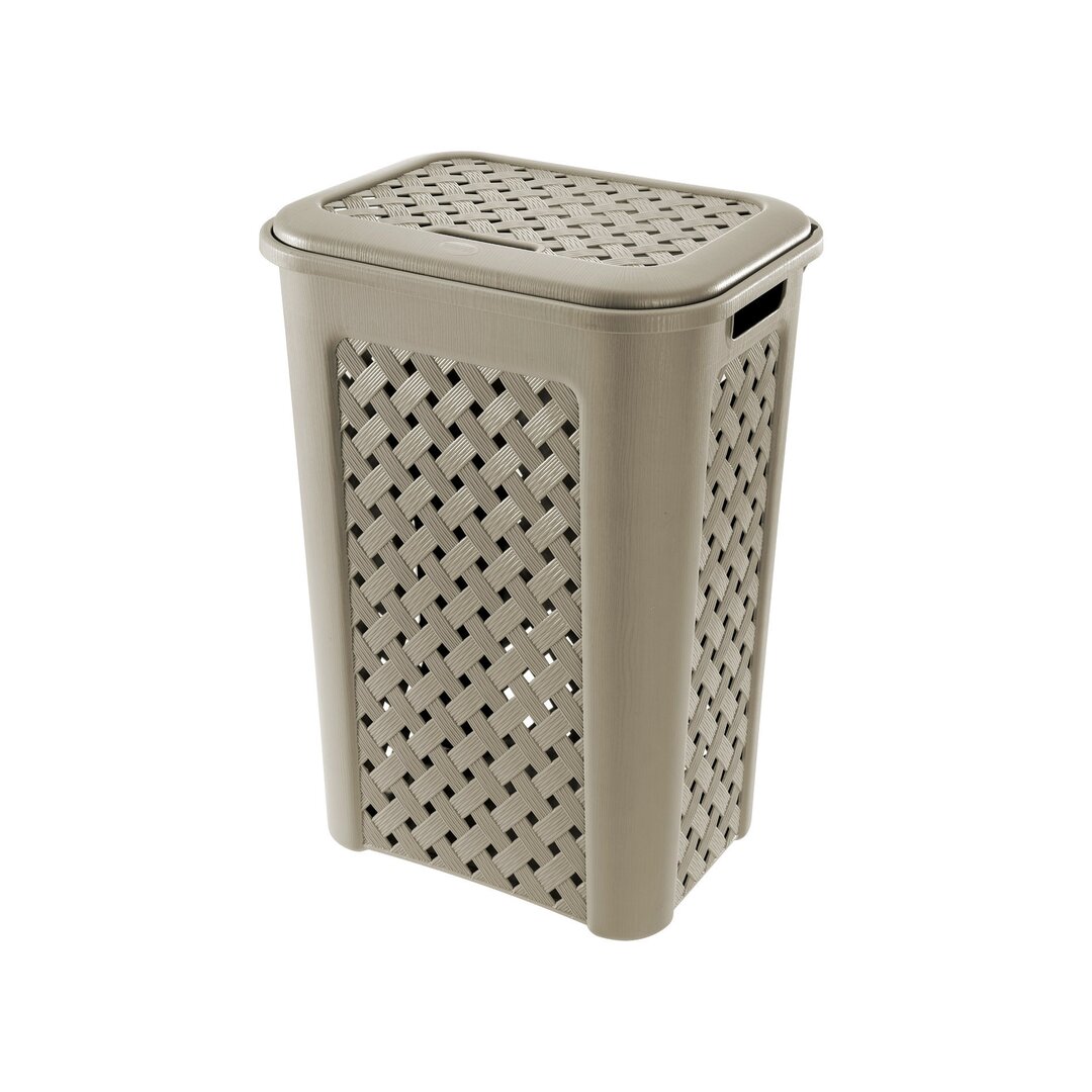 Tontarelli Arianna Beige Kosh Rrobash me Kapak, 43.5x33.5x55 Cm, 50.7 Lt, 1 Copë