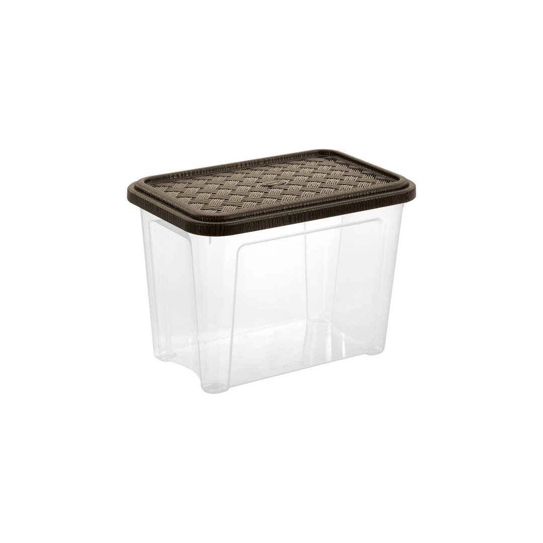 Tontarelli Arianna Brown Kuti Organizimi me Kapak, 26.2x17x18.8 Cm, 4.6 Lt, 1 Copë
