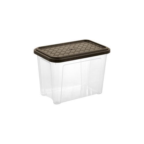 Tontarelli Arianna Brown Kuti Organizimi me Kapak, 26.2x17x18.8 Cm, 4.6 Lt, 1 Copë