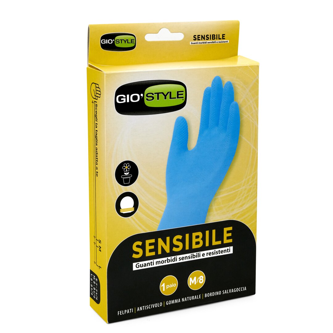 Giostyle Blue Multipurpose Sensitive Gloves M, 1 Piece