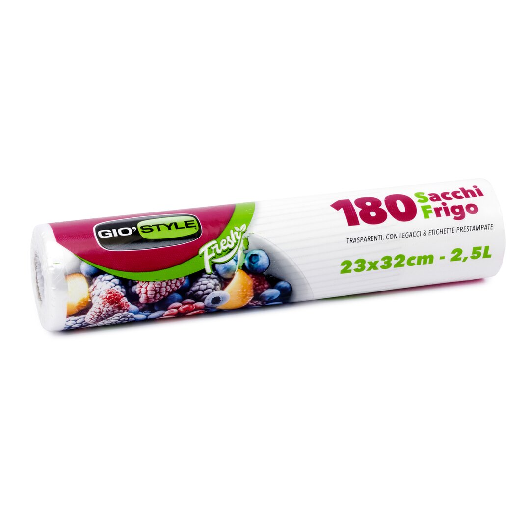 Giostyle Freezer Bags, 23x32 Cm, 180 Units, 1 Piece