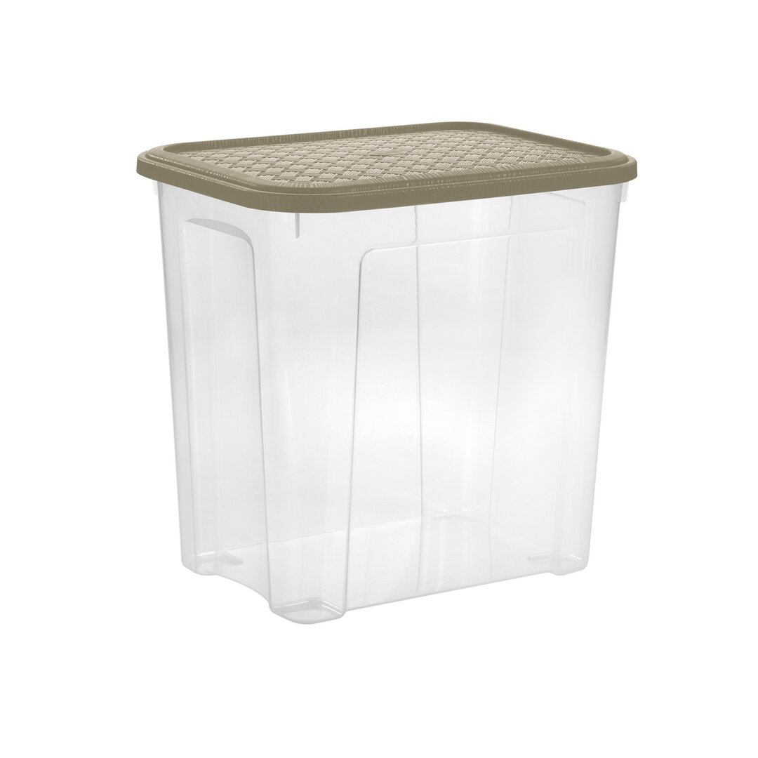 Tontarelli Arianna Beige Kuti Organizimi me Kapak, 37.7x27.7x36.7 Cm, 30 Lt, 1 Copë