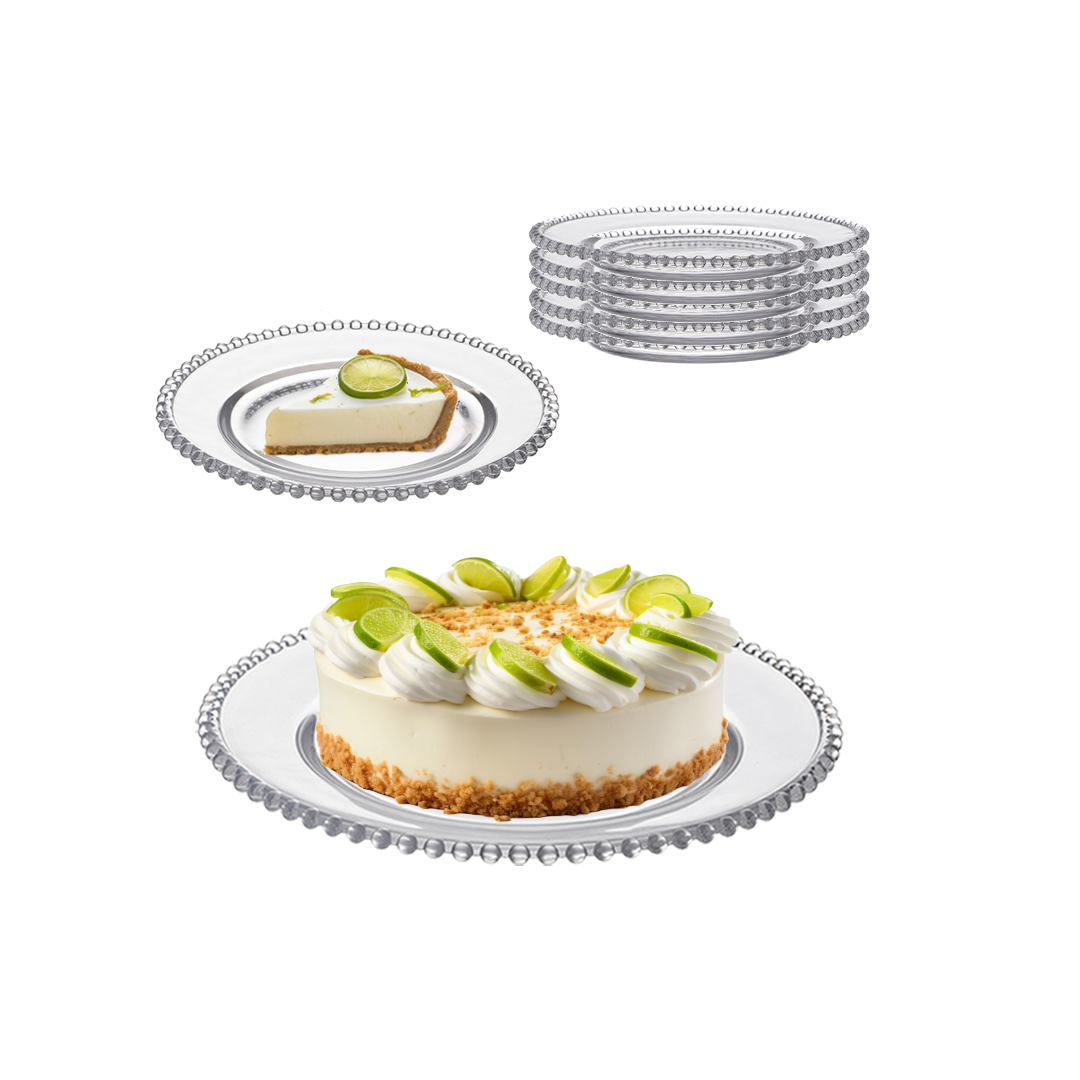 Shportë Pearl Pjatë Shërbimi 32 Cm & Set Pjatë Embëlsire 19 Cm 6 Copë