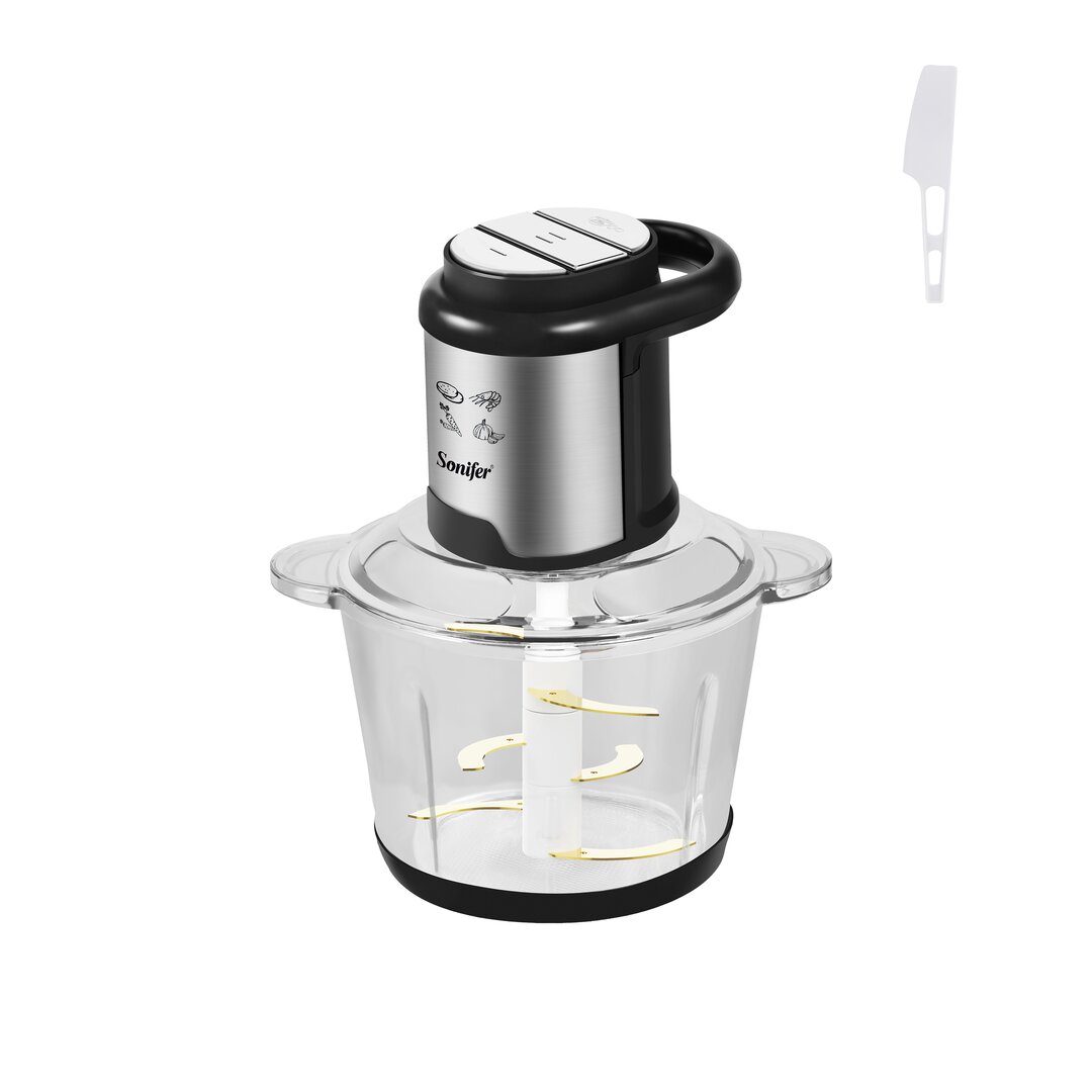 Sonifer Glass Vegetable Chopper, 2.5 Lt, 500W, Sf-8196, 1 ​​Piece