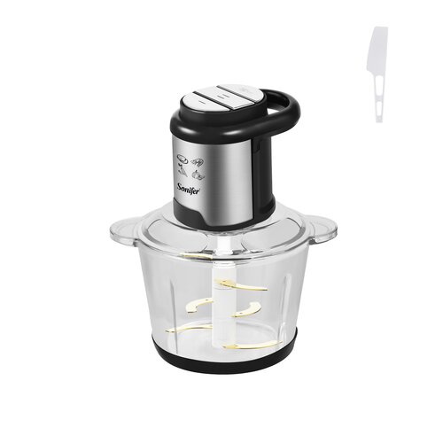 Sonifer Glass Vegetable Chopper, 2.5 Lt, 500W, Sf-8196, 1 ​​Piece