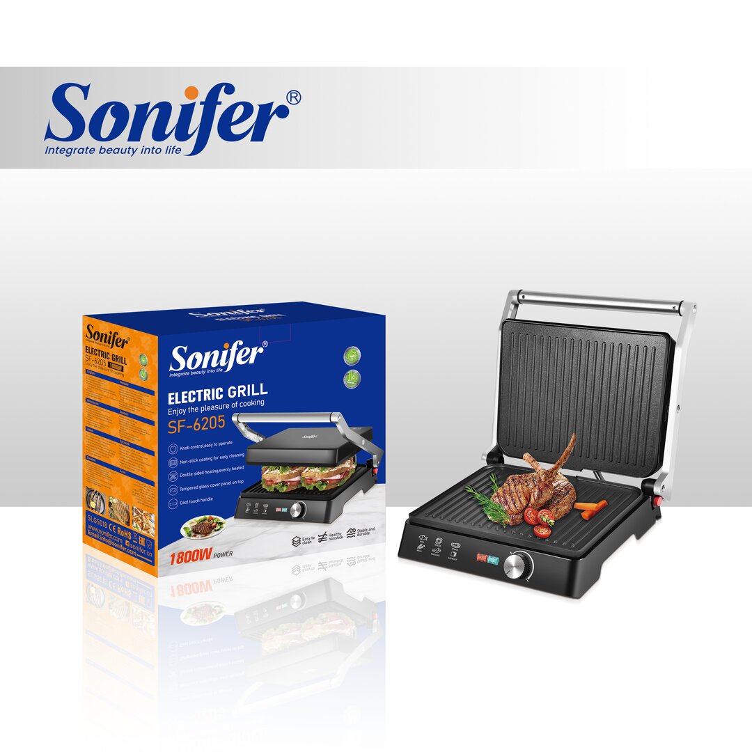 Sonifer Grillë Elektrike, 1800W, Sf-6205, 1 Copë