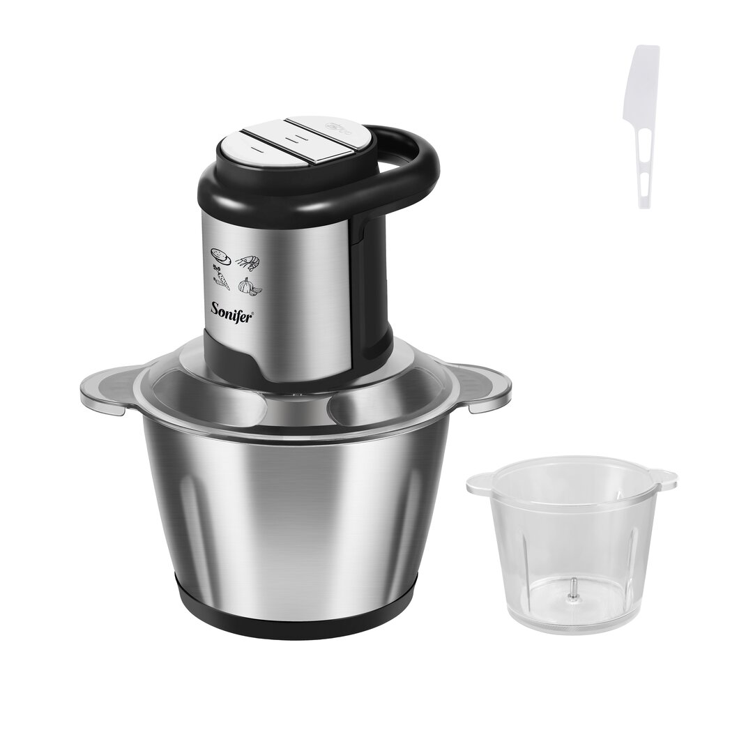 Sonifer Grirëse Perimesh Double Inoksi/Qelqi, 2Në1, 2.5+2.5 Lt, 500W, Sf-8197, 1 Copë