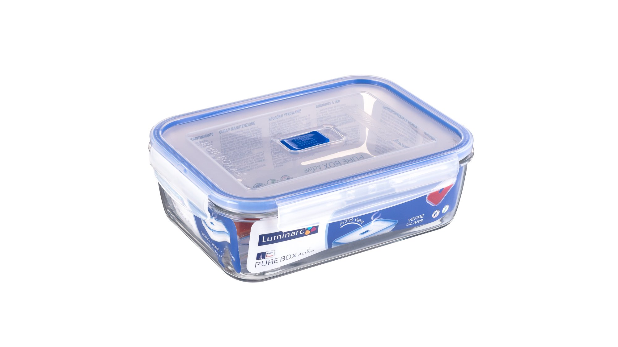 Luminarc Pure Box Active Tas me Kapak Plastik 197 Cl, 1 Copë